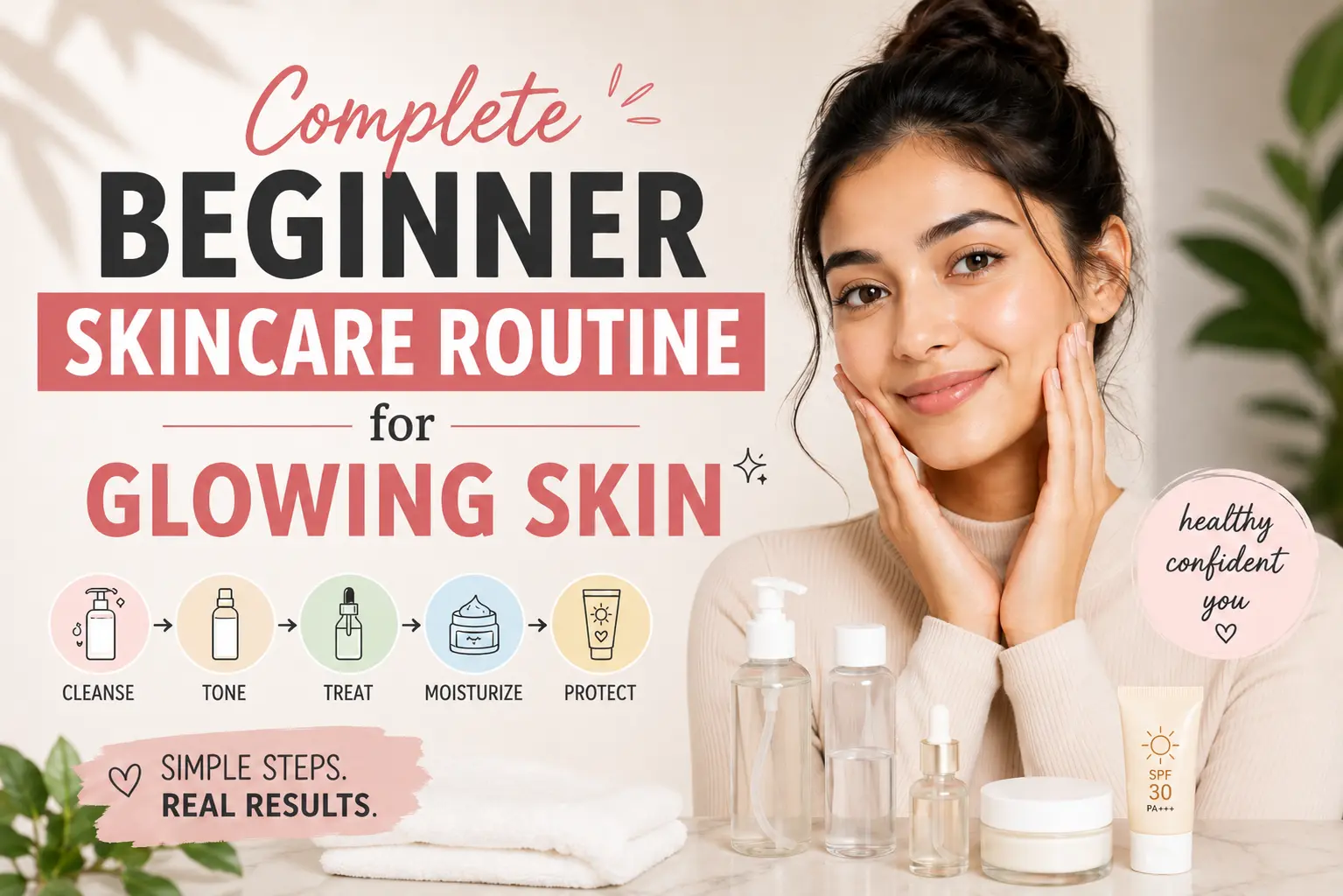 Complete Beginner Skincare Routine for Glowing Skin