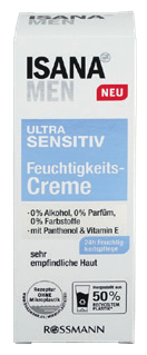 Isana Men Ultra Sensitive Moisturizing Cream
