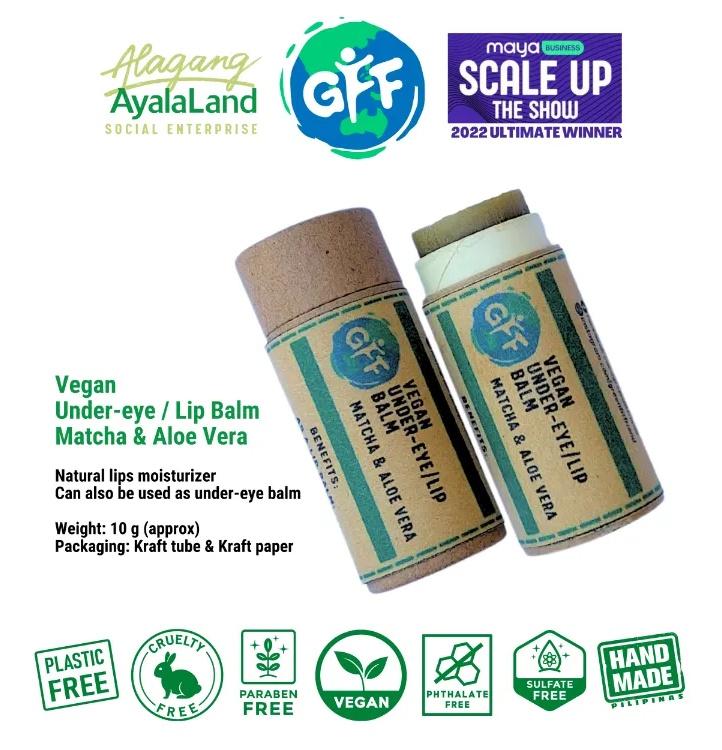 Vegan Matcha + Aloe Undereye/lip Balm