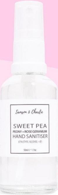 Sweet Pea Peony & Rose Geranium Hand Sanitiser