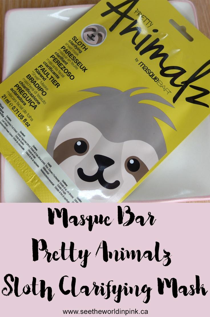 Pretty Animalz Sloth Clarifying Sheet Mask