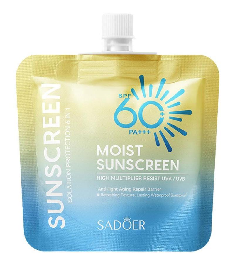 Moist Sunscreen SPF60+ Pa+++ Isolation Protection 6 In 1