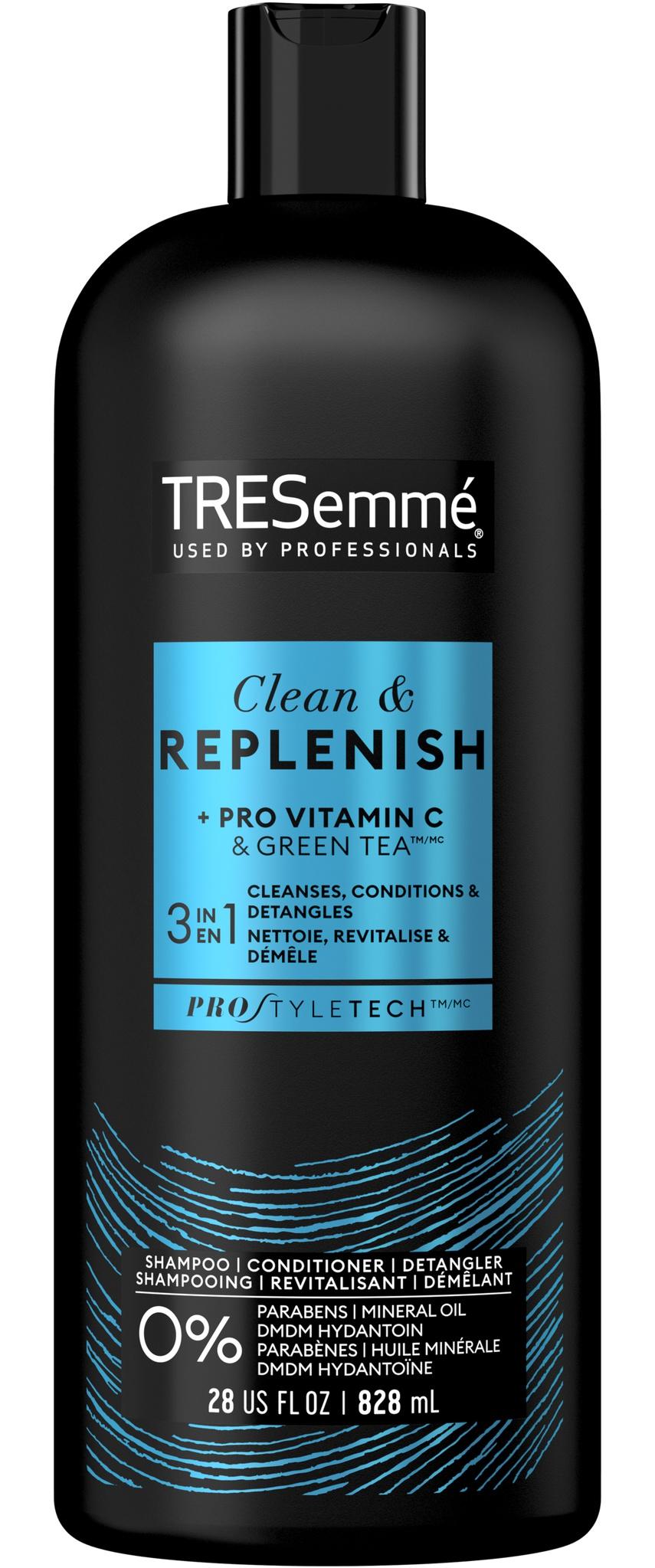 Clean And Replenish + Pro Vitamin C And Green Tea 3 In 1 Cleanse, Condition, Detangle Shampoo