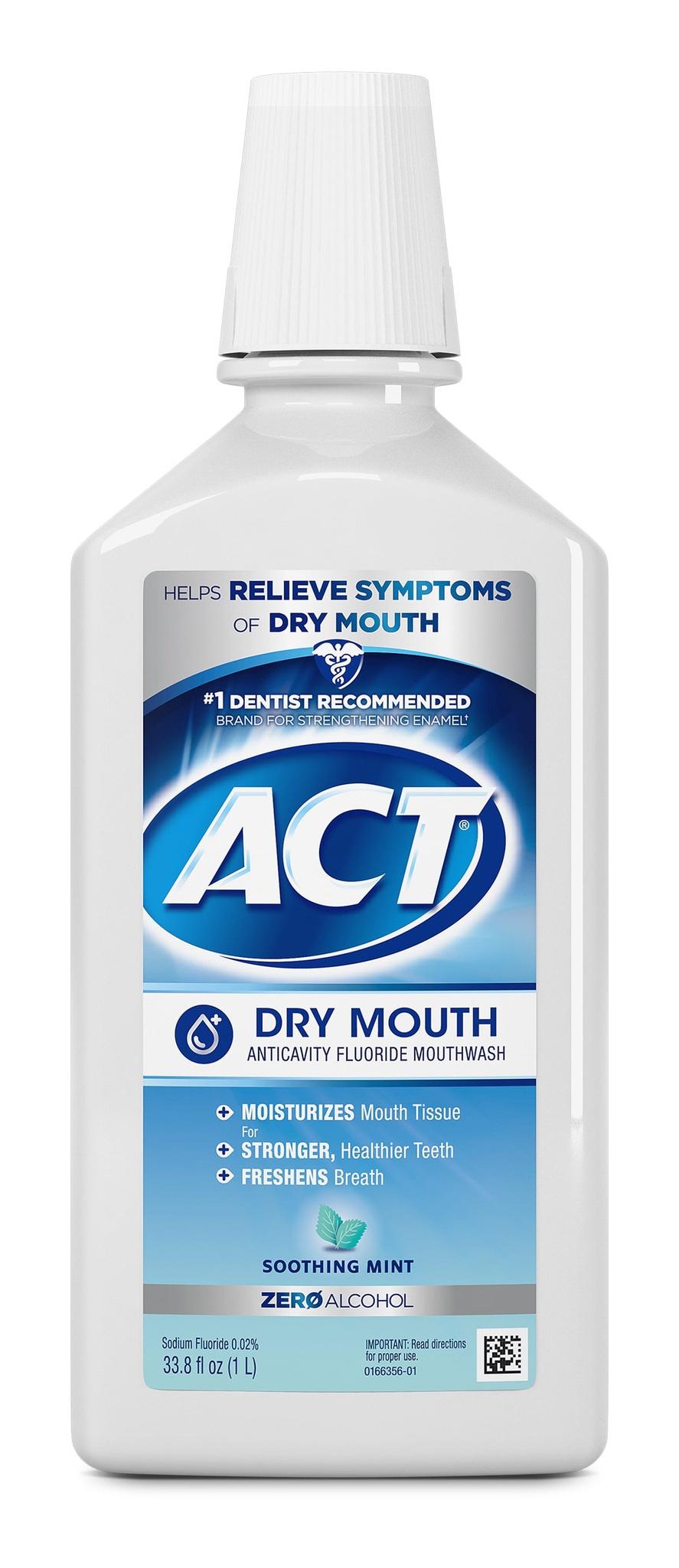 Dry Mouth Anticavity Zero Alcohol Fluoride Mouthwash 18 Fl.
