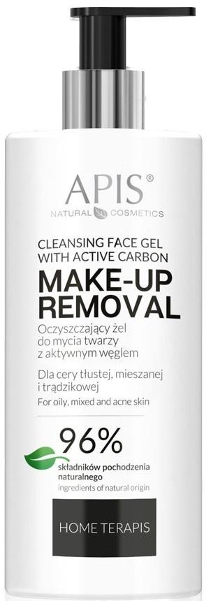 Make-Up Removal Cleansing Face Gel With Active Carbon