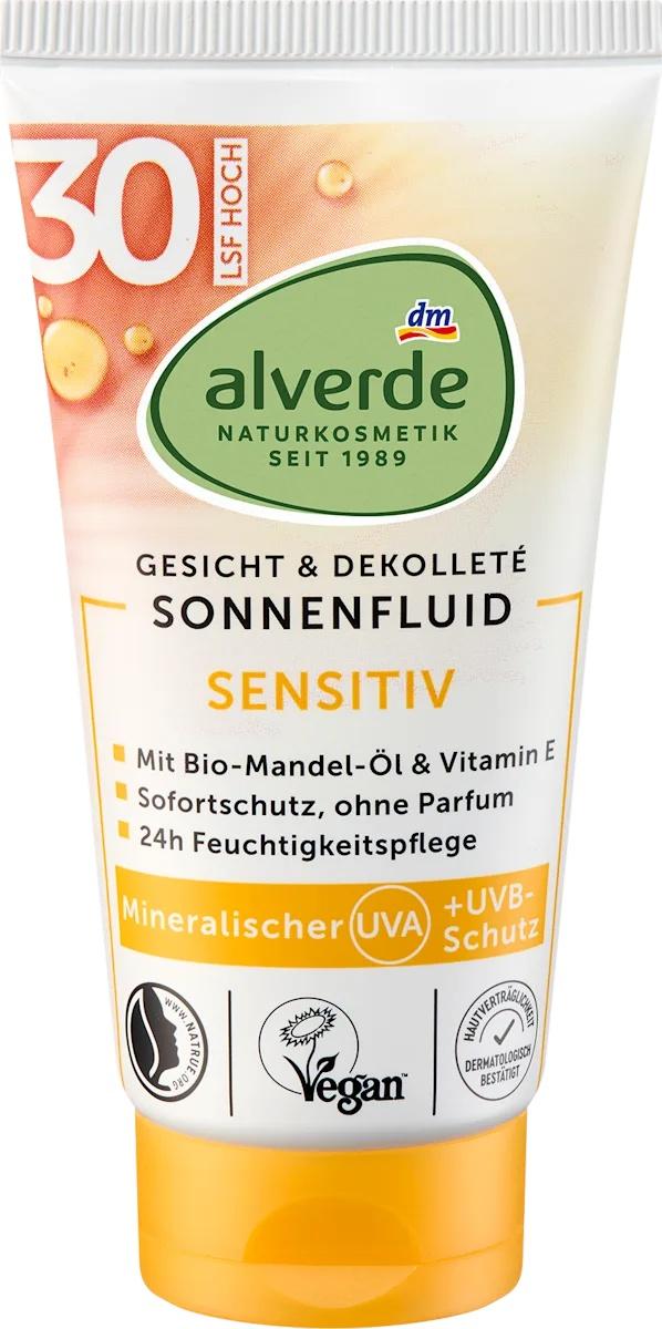 Gesicht & Decolleté Sonnenfluid Sensitiv LSF 30