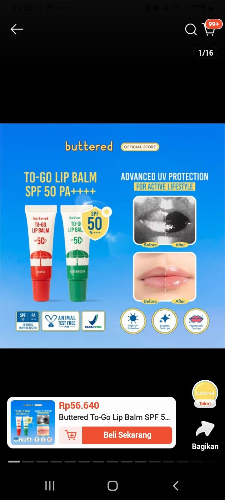 To-go Lip Balm SPF 50 Pa++++
