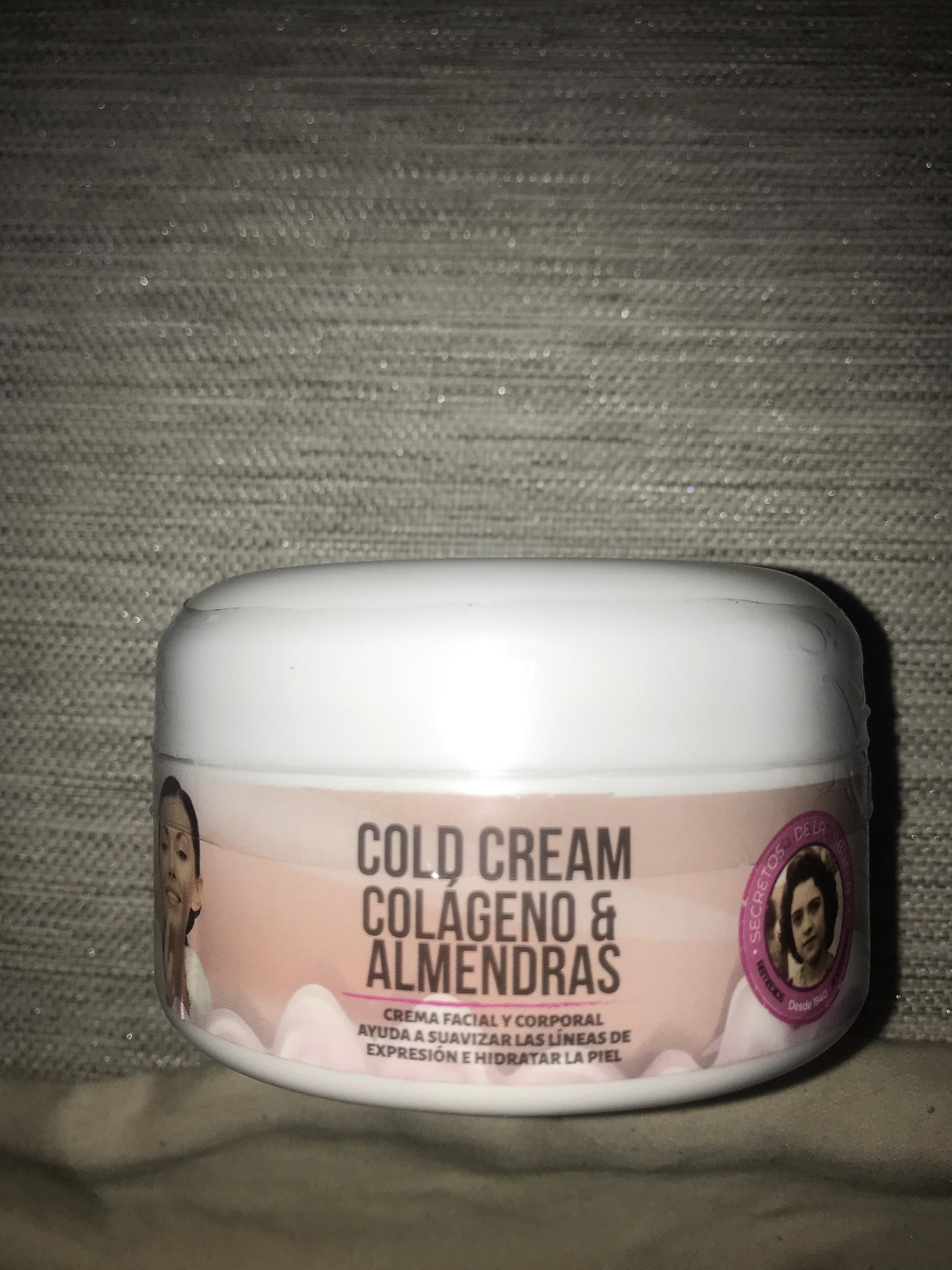 Cold Cream Colágeno Y Almendras