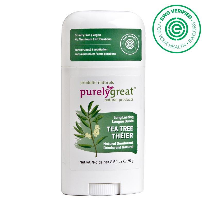 Natural Deodorant Stick, Tea Tree