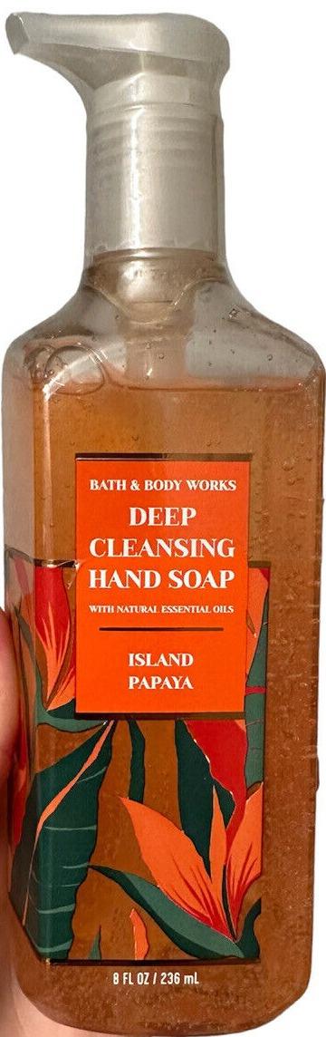 Island Papaya Deep Cleansing Hand Soap With Natural Essential Oils