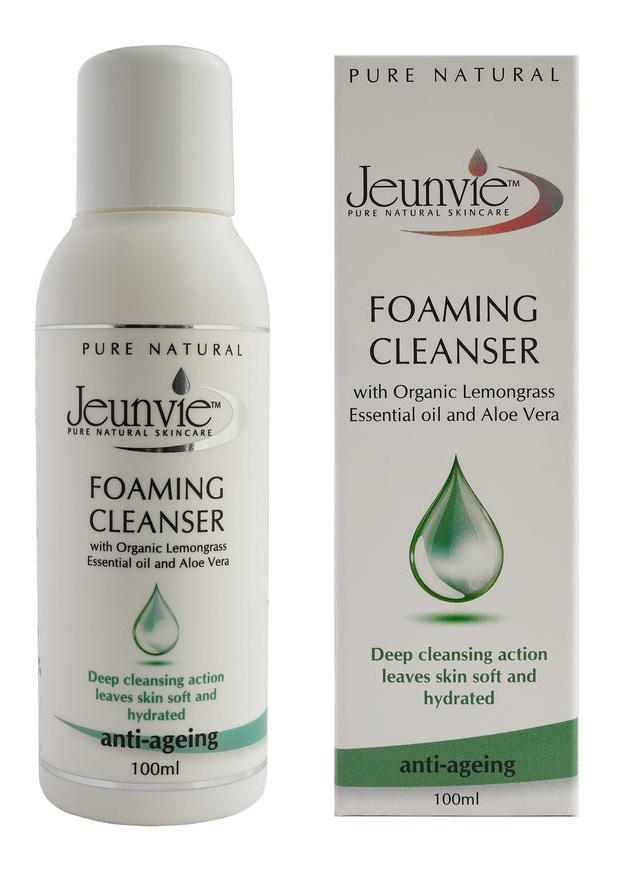 Foaming Facial Cleanser With Organic Lemongrass Essential Oil And Aloe Vera