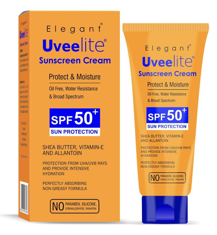 Elegant Uveelite Sunscreen Gel 55+ SPF Matte Finish