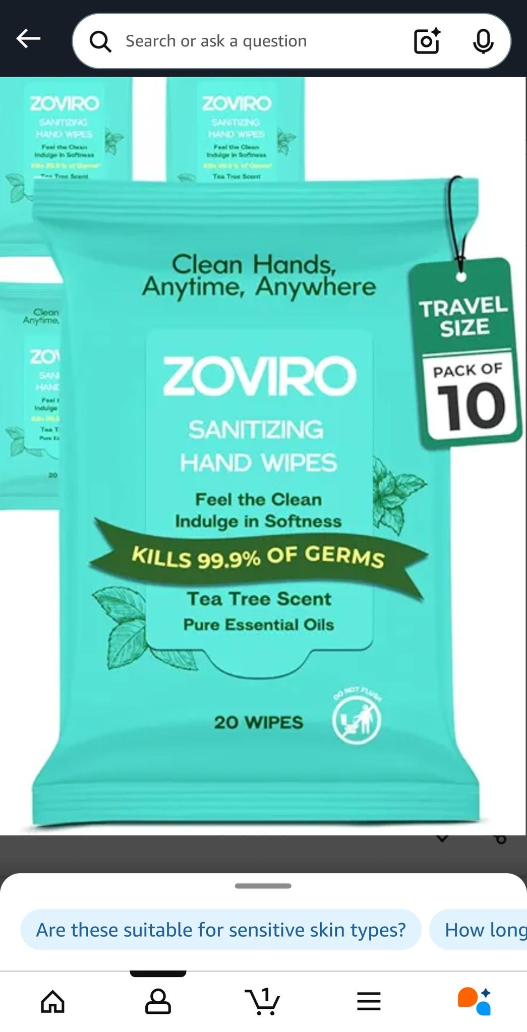 Sanitizing Hand Wipes
