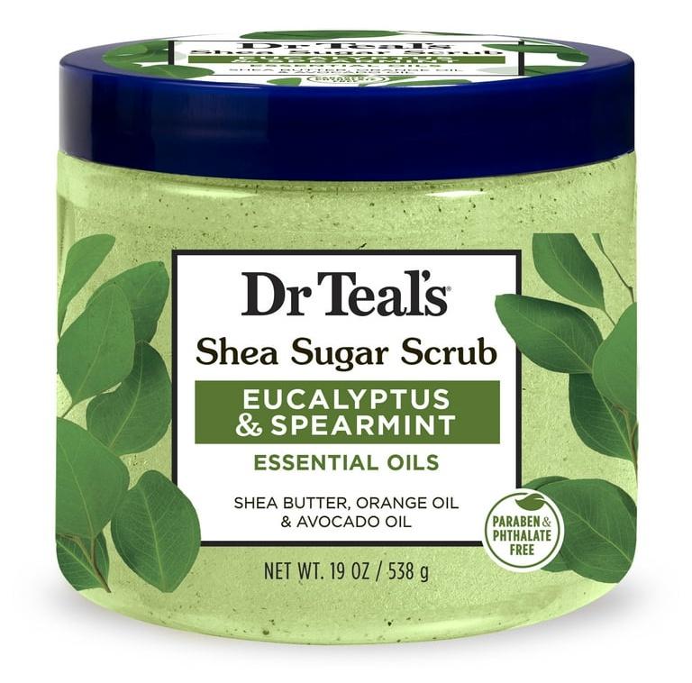 Shea Sugar Body Scrub With Eucalyptus And Spearmint Essential Oils