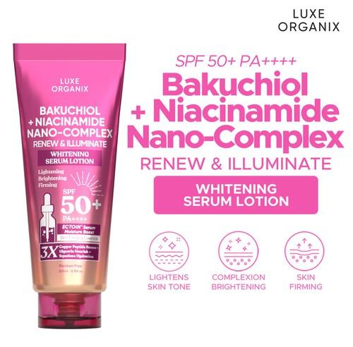 Luxe Organix Bakuchiol + Niacinamide Nano-complex Serum Lotion SPF 50
