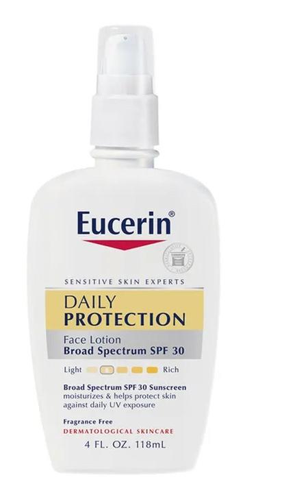 Eucerin Daily Protection Moisturizing Sunscreen Face Lotion SPF 30ezez