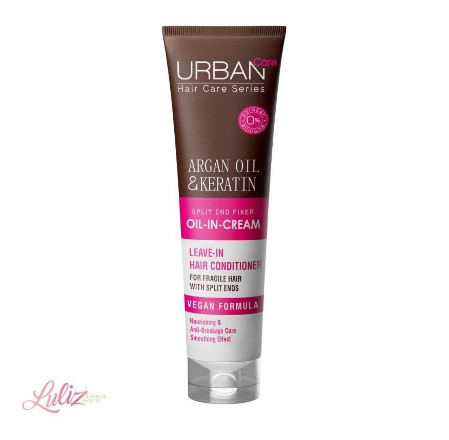 Argan Oil & Keratin Oil-In-Cream Leave-In Hair Conditioner