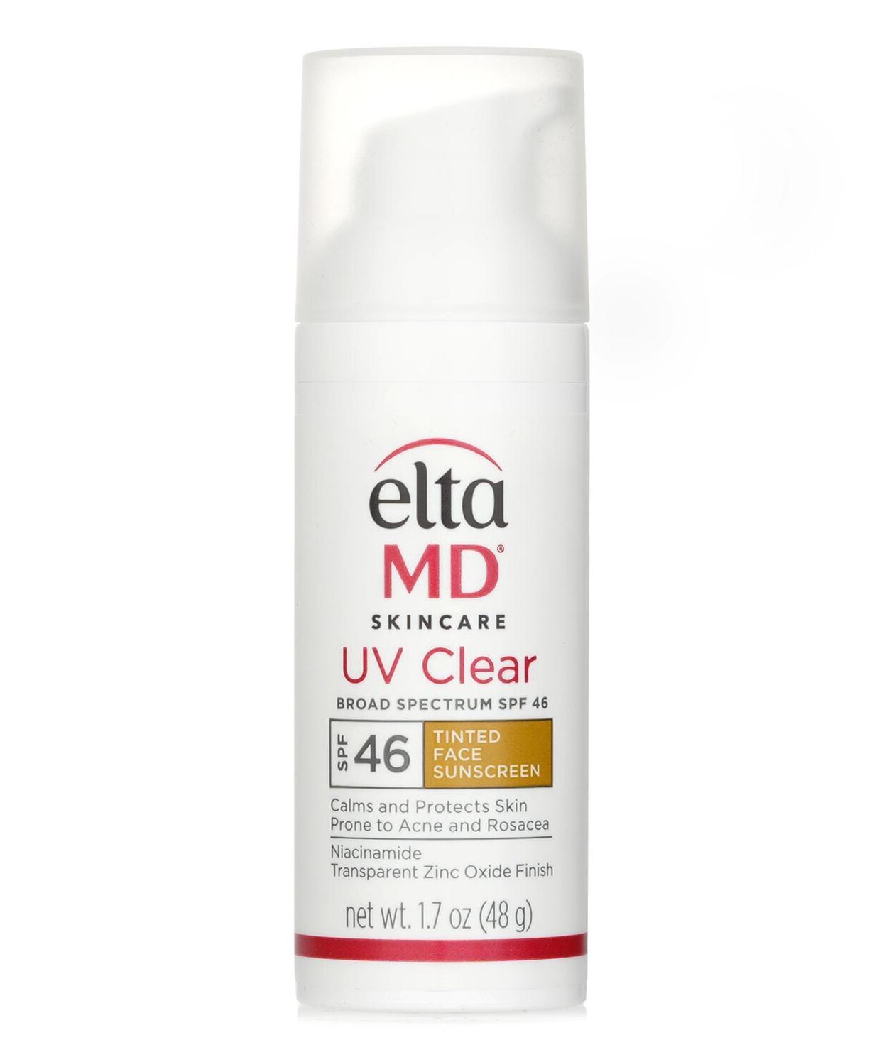 UV Clear Facial Sunscreen SPF 46 - For Skin Types Prone To Acne, Rosacea & Hyperpigmentation - Tinted