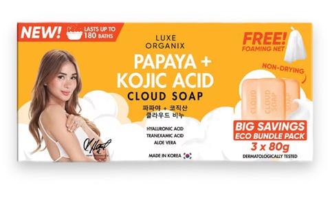 Papaya + Kojic Acid Cloud Soap