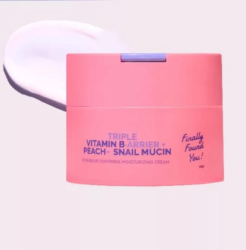 Triple Vitamin B-arrier + Peach + Snail Mucin Intensive Soothing Moisturizing Cream