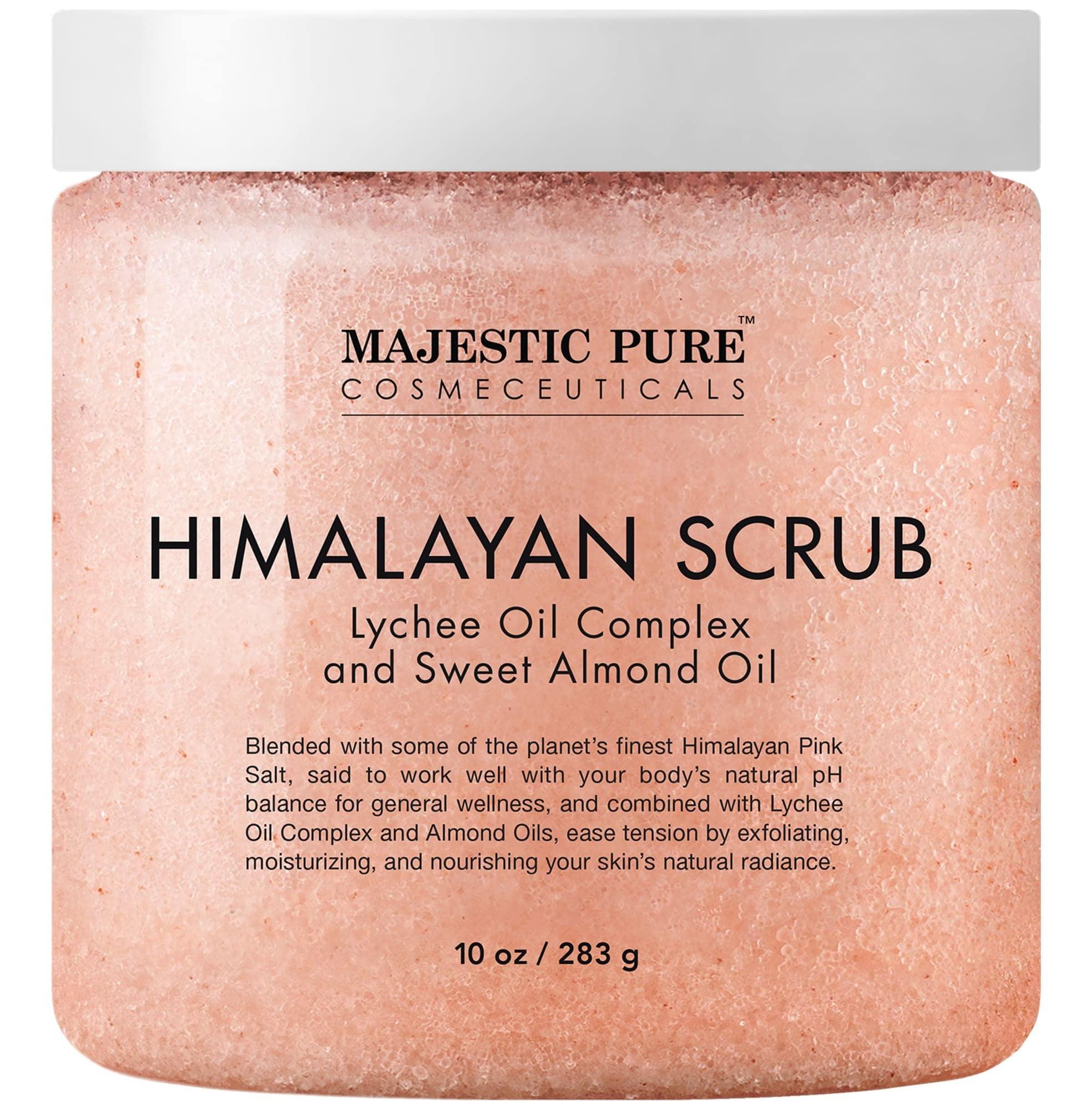 Himalayan Pink Salt Body Scrub With Lychee Oil And Sweet Almond Oil