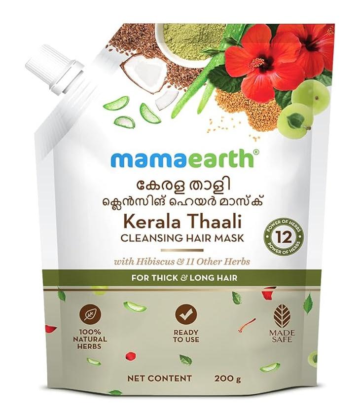 Kerala Thaali Cleansing Hair Mask With Hibiscus & 11 Other Herbs 7.05 Oz/