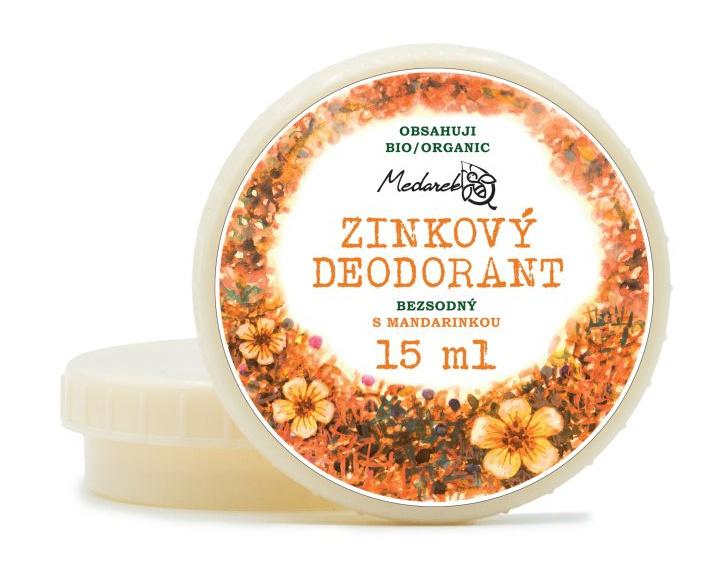 Zinkový deodorant bezsodný s mandarinkou