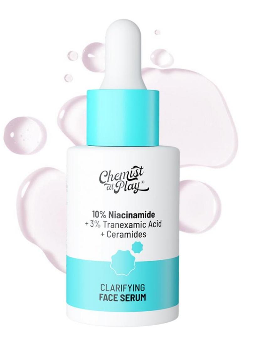 Clarifying Serum, 10% Niacinamide, 3% Tranexamic Acid, For Clear & Spotless Skin