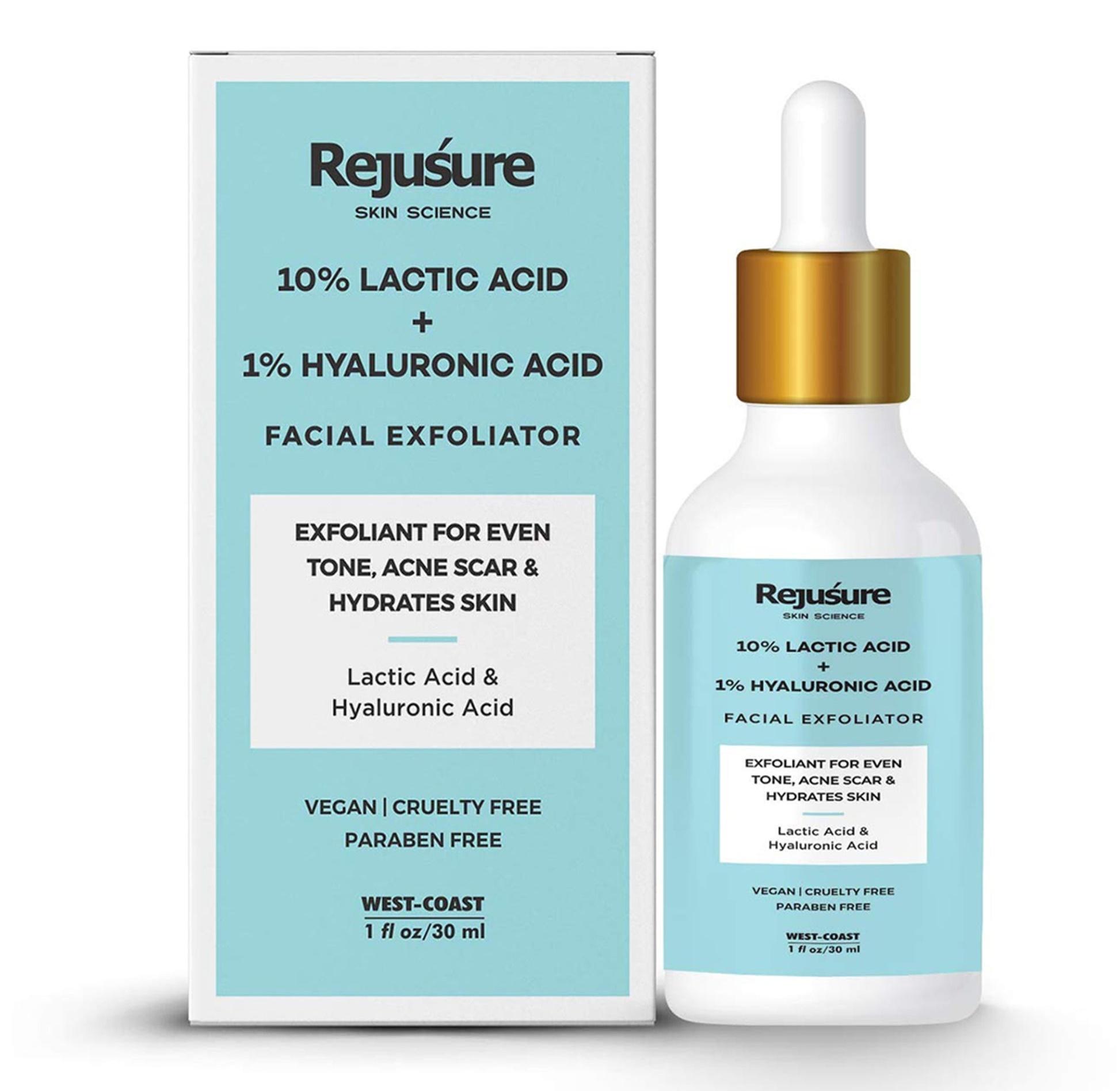 10% Lactic Acid Serum: Face Exfoliator For Glowing Skin