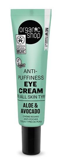 Anti-puffiness Eye Cream Aloe & Avocado | 30ml Contorno De Ojos Refrescante