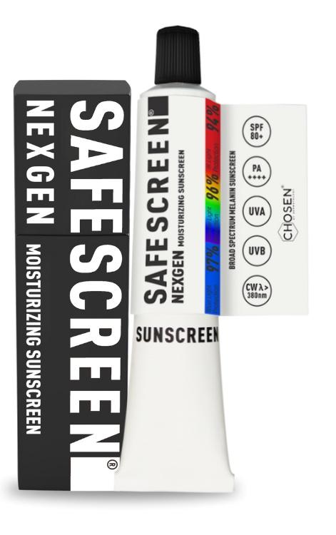 Safescreen® Nexgen SPF 80+ Moisturizing Sunscreen