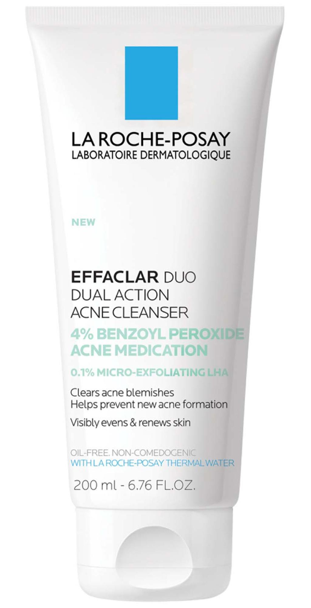 Effaclar Dual Action Acne Face Wash With 4% Benzoyl Peroxide