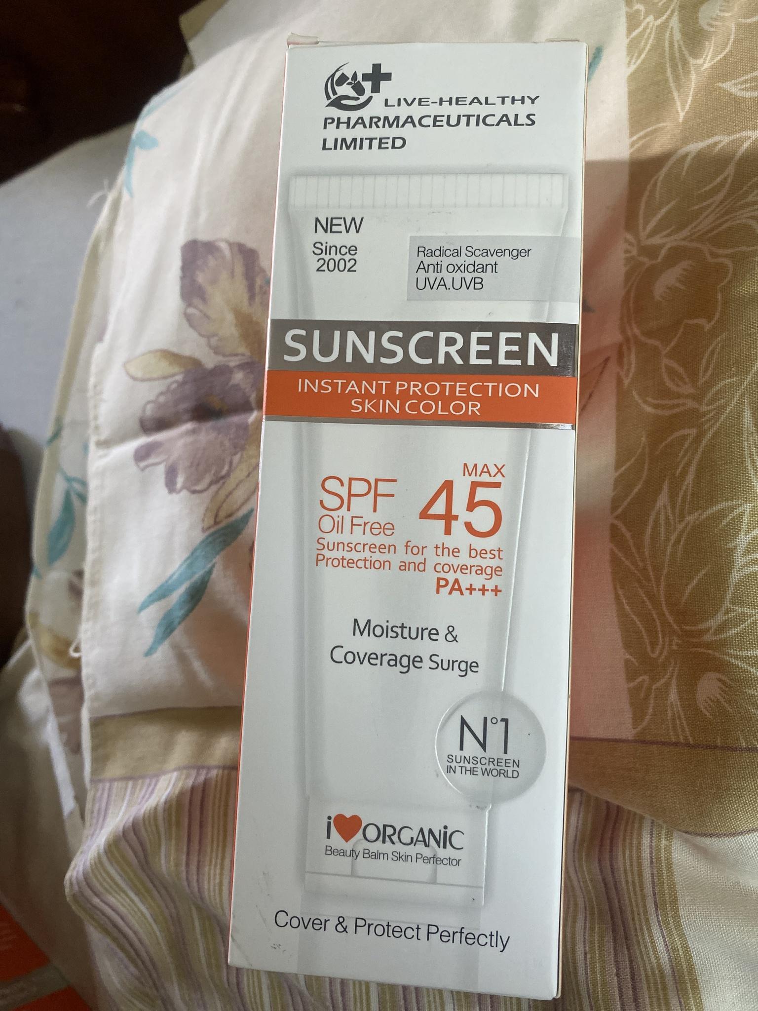 Sunscreen Instant Protection Skin Color