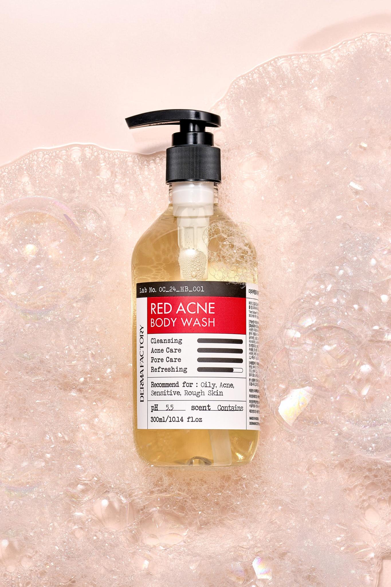 Red Acne Body Wash