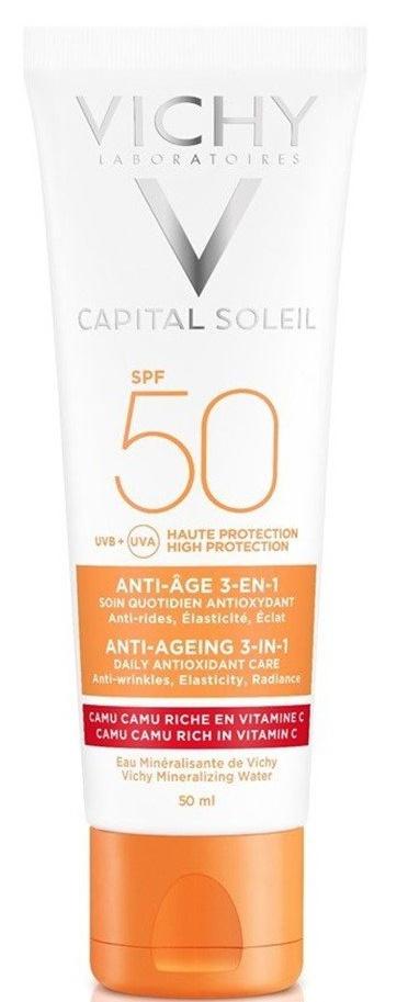 Capital/ideal Soleil Anti Ageing 3-in-1 Antioxidant Care Cream SPF50