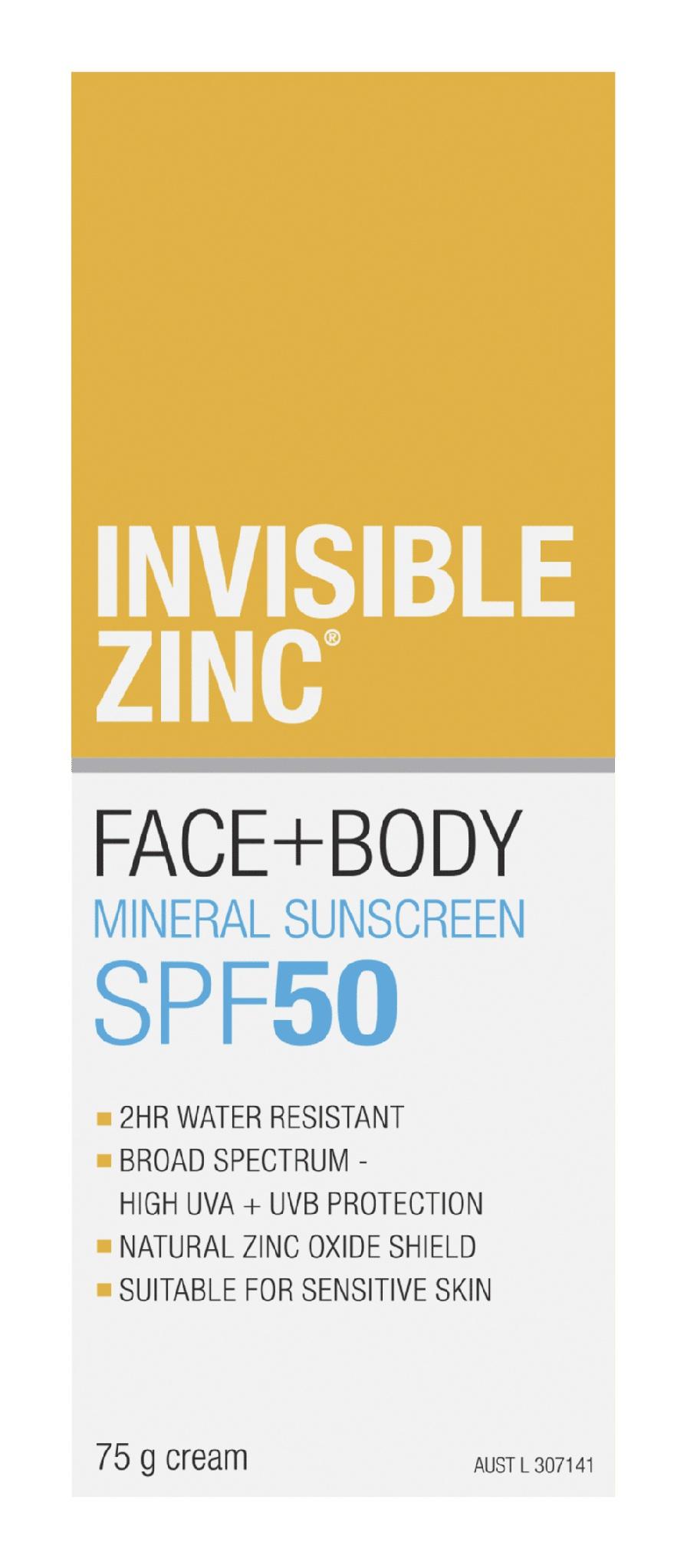 Face + Body Mineral Sunscreen SPF50