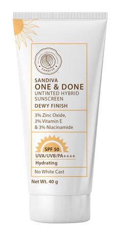 One & Done Untinted Hybrid Sunscreen SPF 50 - Dewy Finish