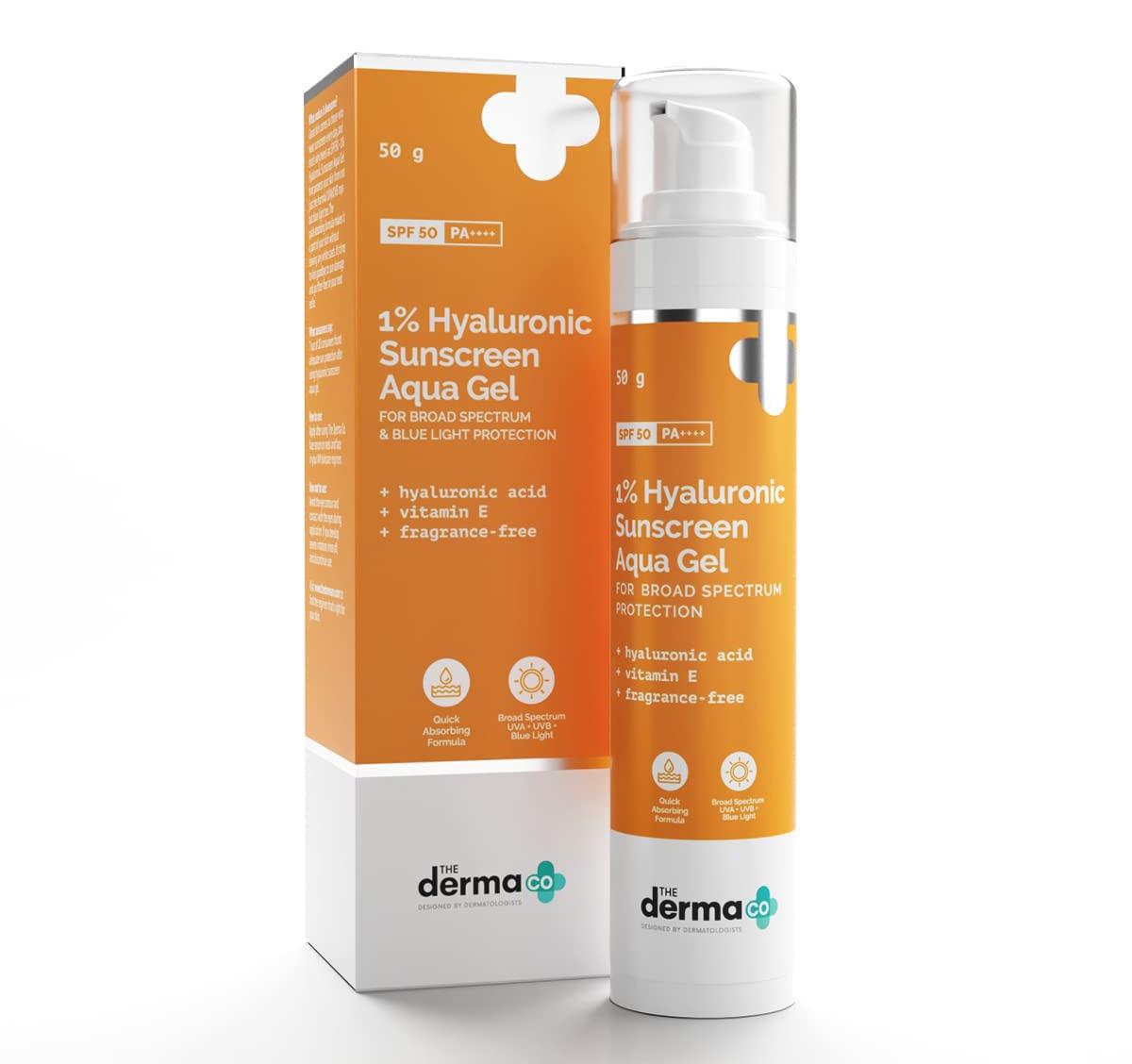 1% Hyaluronic Oil Free Sunscreen Gel SPF 50 Pa++++