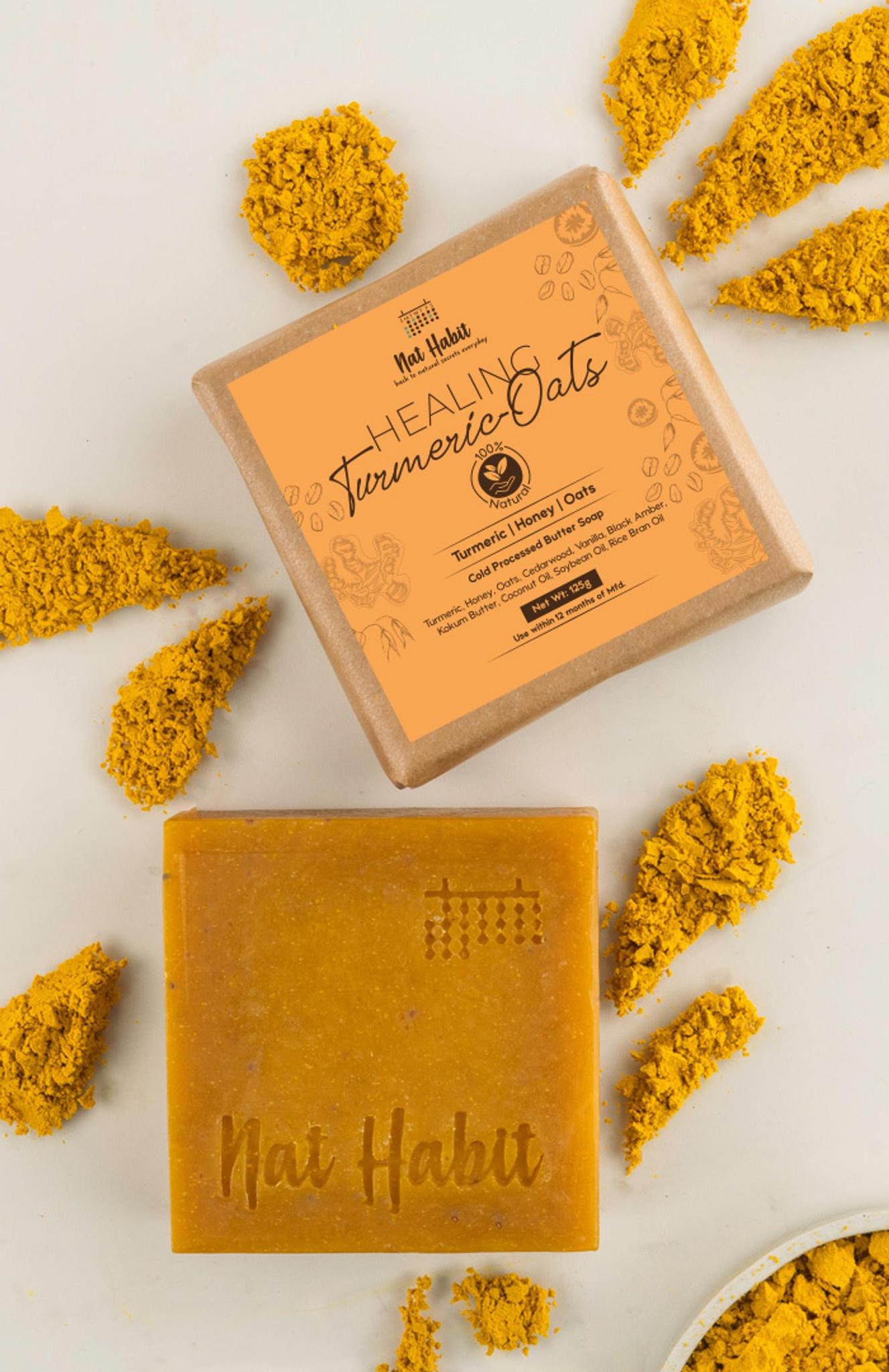 Cold Processed Healing Turmeric-oats Soap