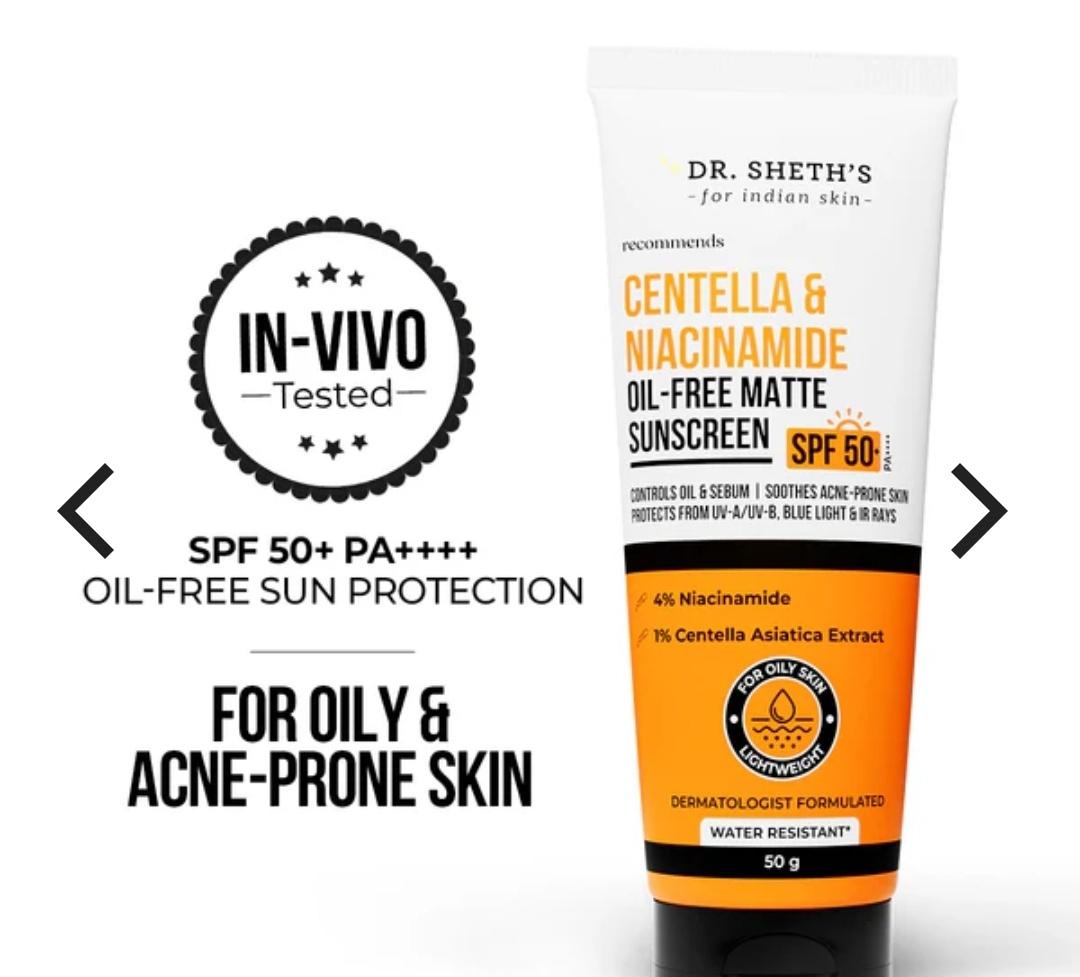 Centella & Niacinamide Oil-free Matte Sunscreen