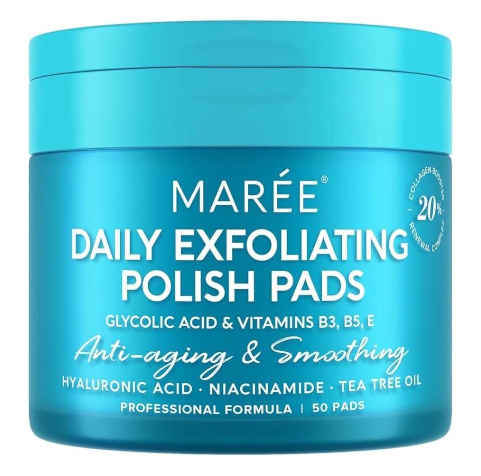 Daily Exfoliating Polish Pads Glycolic Acid And Vitamins B3, B5, E