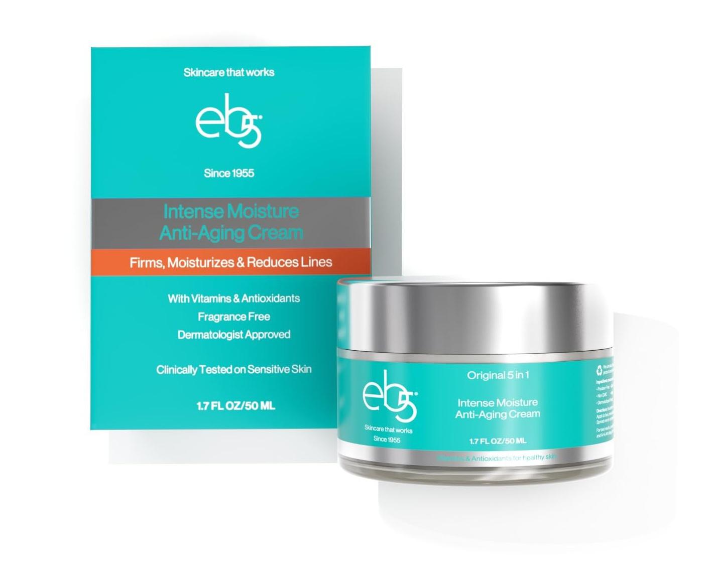 Intense Moisture Anti Aging Moisturizer Face & Neck Cream- Tone Tighten Skin With Retinol, Fade Fine Lines & Wrinkles With Vitamin E, A & B5
