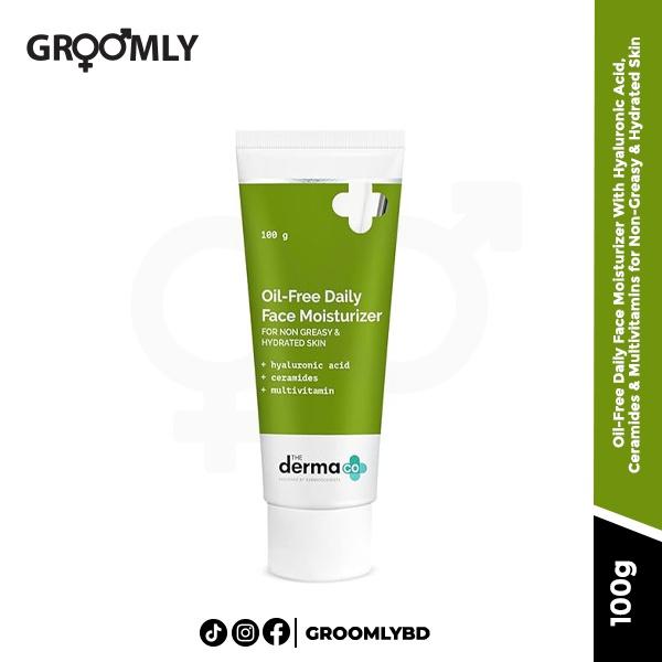 Oil-free Daily Face Moisturizer With Hyaluronic Acid, Ceramides & Multivitamins For Non-greasy & Hydrated Skin-