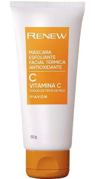 Máscara Esfoliante Facial Térmica Antioxidante Vitamina C