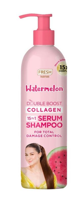 Watermelon Double Boost Collagen 15 In 1 Serum Shampoo For Total Damage Control