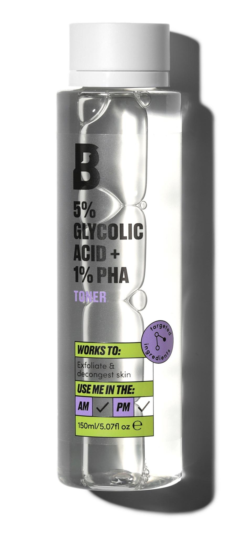 5% Glycolic Acid + 1% PHA Toner