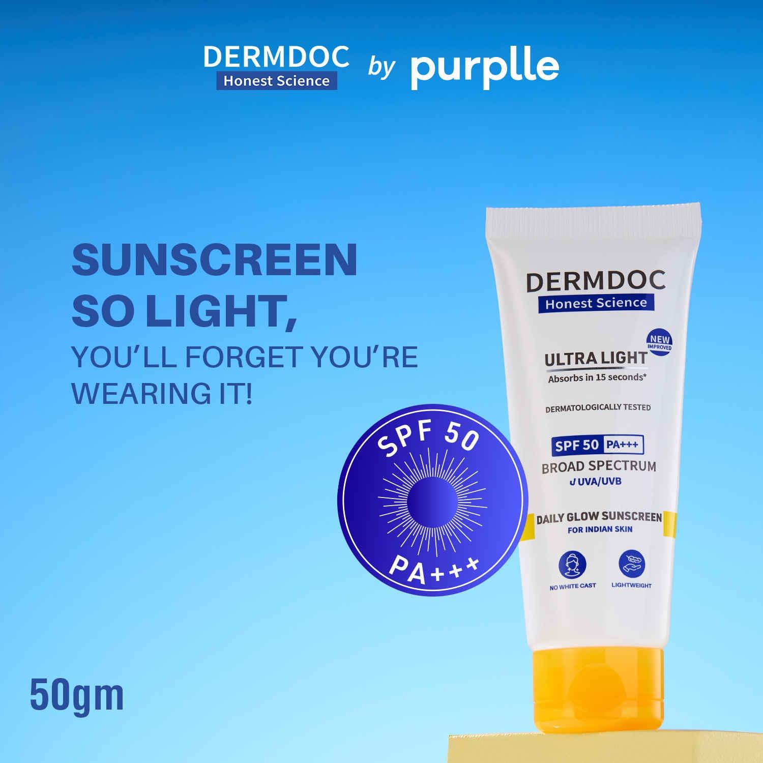 Ultra Light SPF 50 Pa+++ Daily Glow Sunscreen