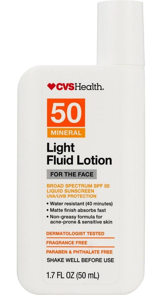 Mineral Light Fluid Lotion For The Face, SPF 50