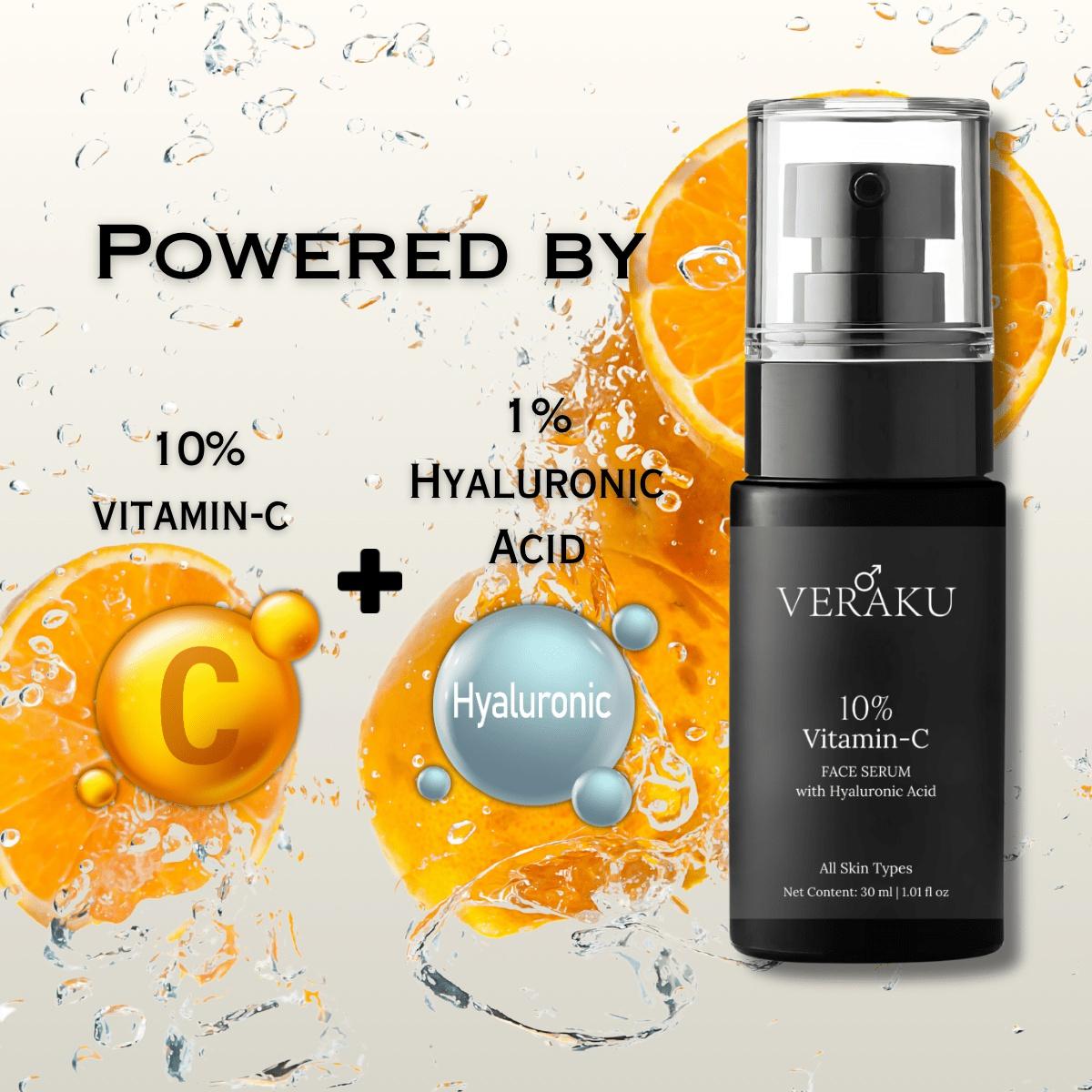 10% Vitamin C Face Serum With Hyaluronic Acid