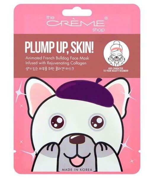 Plump Up, Skin! Animated French Bulldog Face Mask